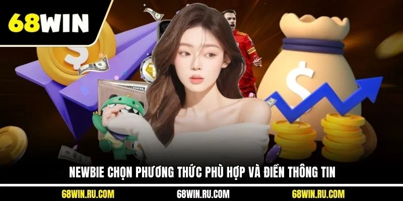 Newbie chọn phương thức phù hợp và điền thông tin